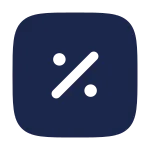 Sale Square SVG Icon